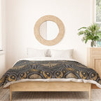 Celestial Forest Damask - Midnight Duvet Cover Gallery Image 3