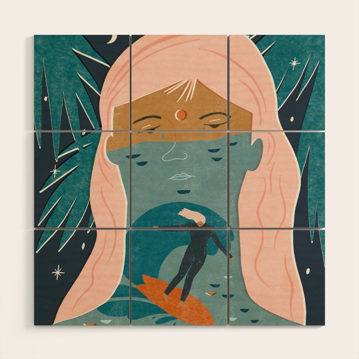 Cry me the ocean Wood Wall Art Gallery Image 1