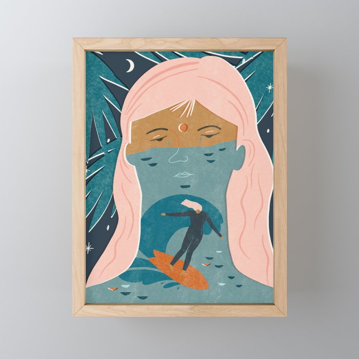 Cry me the ocean Mini Art Print Gallery Image 1