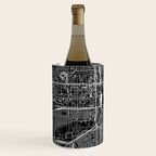 Chicago Black Map Wine Chiller Gallery Image 1