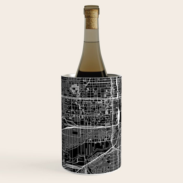 Chicago Black Map Wine Chiller Gallery Image 1