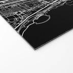 Chicago Black Map Welcome Mat Gallery Image 2