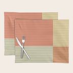 Color Block Line Abstract XLVII Placemat Gallery Image 1