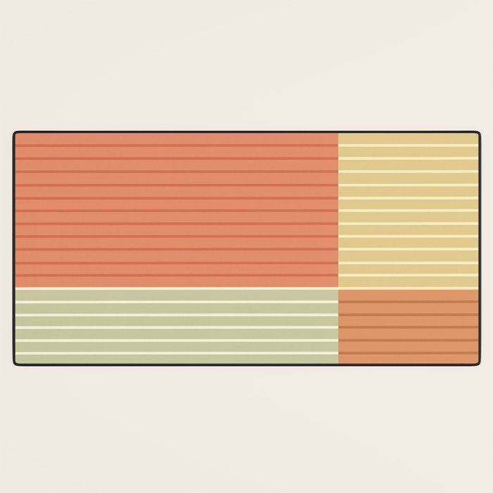 Color Block Line Abstract XLVII Desk Mat Gallery Image 3