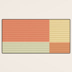 Color Block Line Abstract XLVII Desk Mat Gallery Image 3