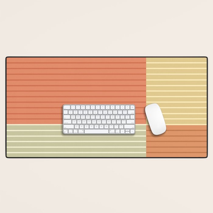 Color Block Line Abstract XLVII Desk Mat Gallery Image 1