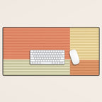 Color Block Line Abstract XLVII Desk Mat Gallery Image 1