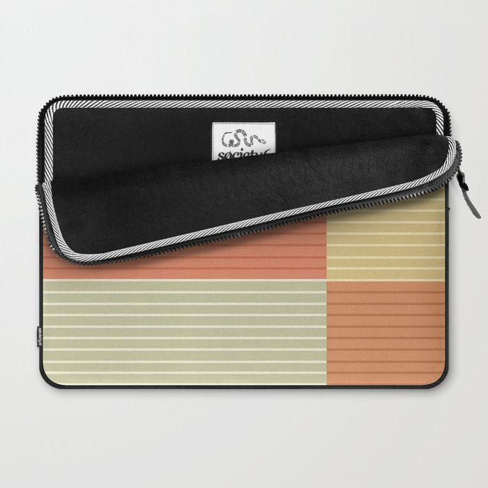 Color Block Line Abstract XLVII Laptop Sleeve Gallery Image 2