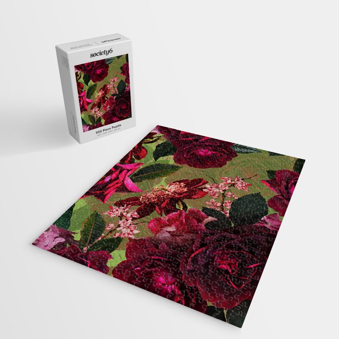 Vintage & Shabby Chic - Botanical Roses Summer Garden   Jigsaw Puzzle Gallery Image 2