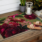 Vintage & Shabby Chic - Botanical Roses Summer Garden   Outdoor Rug Gallery Image 2