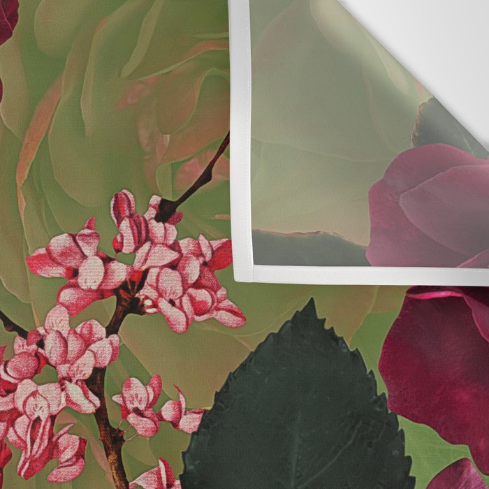 Vintage & Shabby Chic - Botanical Roses Summer Garden   Wall Tapestry Gallery Image 3