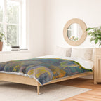Canadian Landscape Franklin Carmichael Art Nouveau Post-Impressionism Autumn Hillside Duvet Cover Gallery Image 2