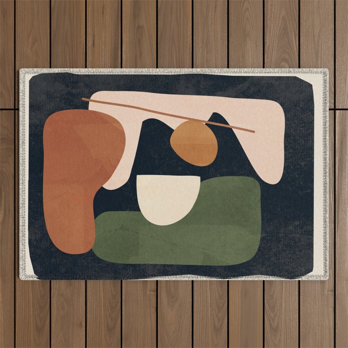 Shape Curve 4 Outdoor Rug Gallery Image 1