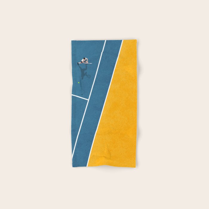 Tennis Player Bath Towel Gallery Image 1