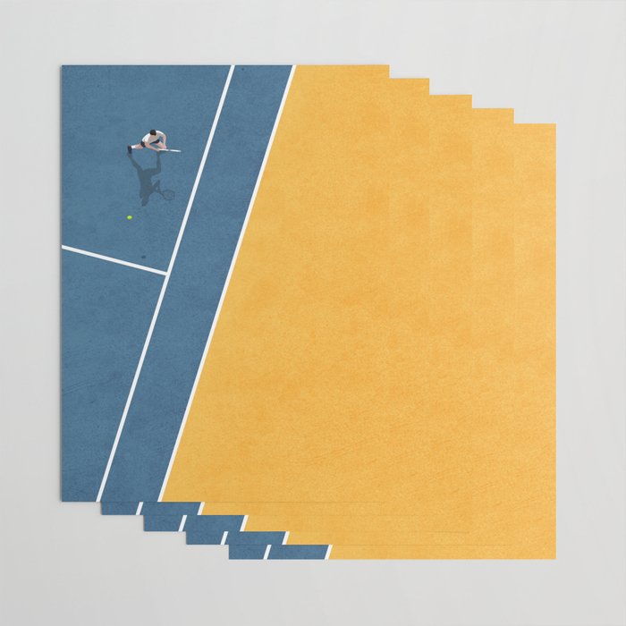 Tennis Player Wrapping Paper Gallery Image 3