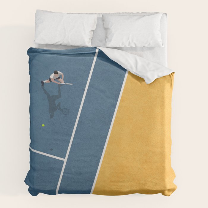 Tennis Player Duvet Cover Gallery Image 2