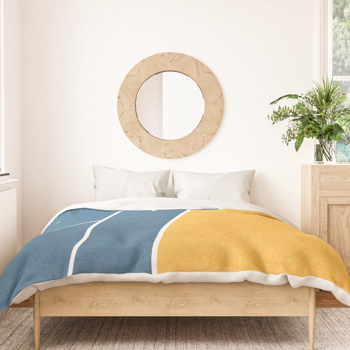Tennis Player Duvet Cover Gallery Image 3