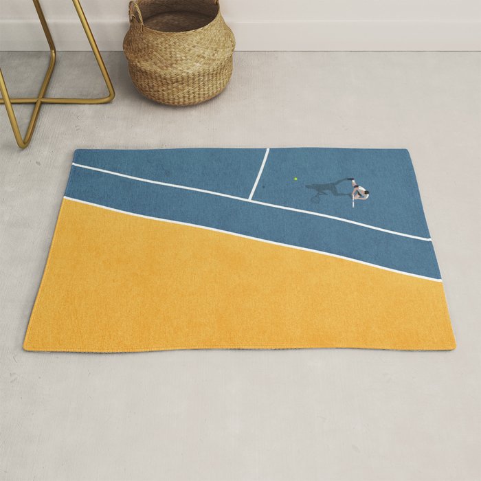 Tennis Player Rug Gallery Image 1