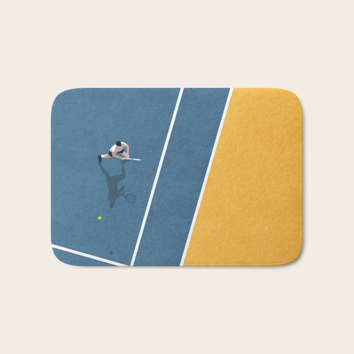 Tennis Player Bath Mat Gallery Image 1