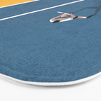 Tennis Player Bath Mat Gallery Image 3