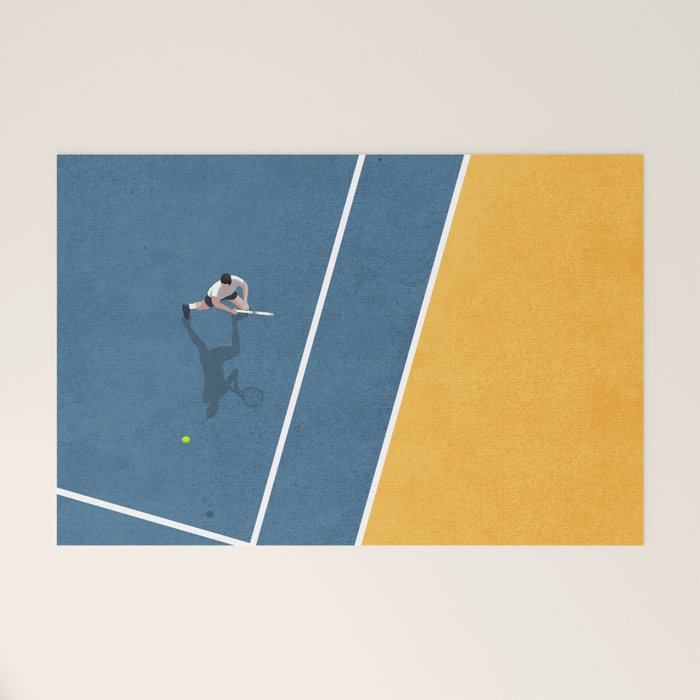 Tennis Player Welcome Mat Gallery Image 1