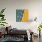 Tennis Player Wood Wall Art Gallery Image 2