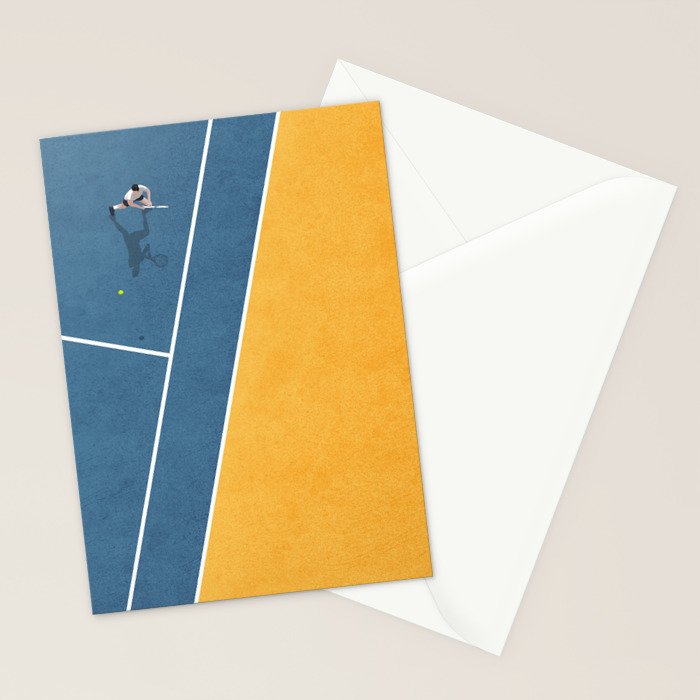 Tennis Player Stationery Card Gallery Image 2