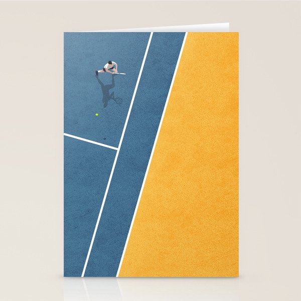 Tennis Player Stationery Card Gallery Image 1