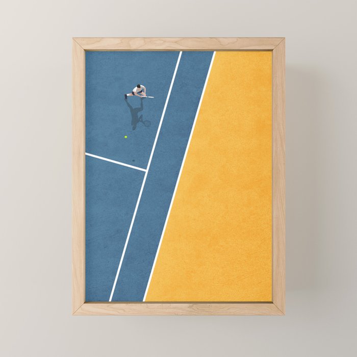 Tennis Player Mini Art Print Gallery Image 1