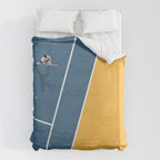 Tennis Player Duvet Cover Gallery Image 6