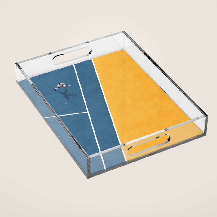 Tennis Player Acrylic Tray Gallery Image 1