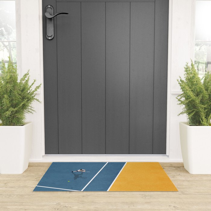 Tennis Player Welcome Mat Gallery Image 3