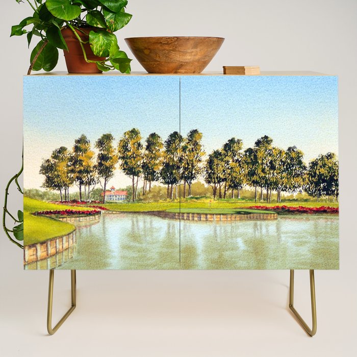 Sawgrass TPC Golf Course 17th Hole Credenza Gallery Image 1