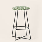 Diamond Pattern Abstract - Green Stool Gallery Image 1