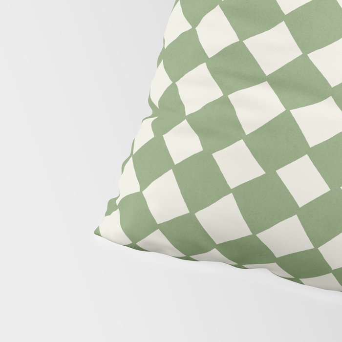 Diamond Pattern Abstract - Green Pillow Sham Gallery Image 4