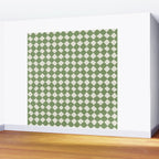 Diamond Pattern Abstract - Green Wall Mural Gallery Image 2