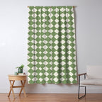 Diamond Pattern Abstract - Green Window Curtain Gallery Image 5