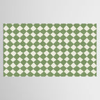 Diamond Pattern Abstract - Green Tablecloth Gallery Image 2