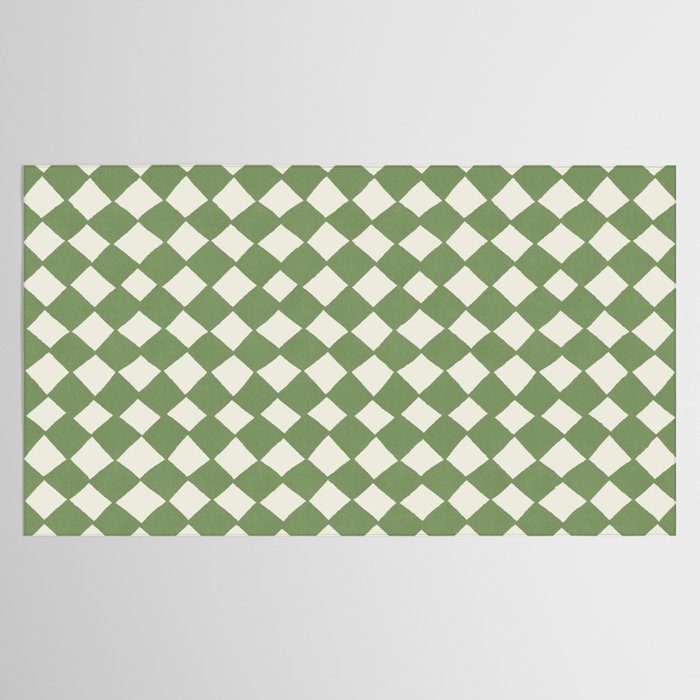 Diamond Pattern Abstract - Green Tablecloth Gallery Image 2