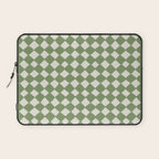 Diamond Pattern Abstract - Green Laptop Sleeve Gallery Image 1