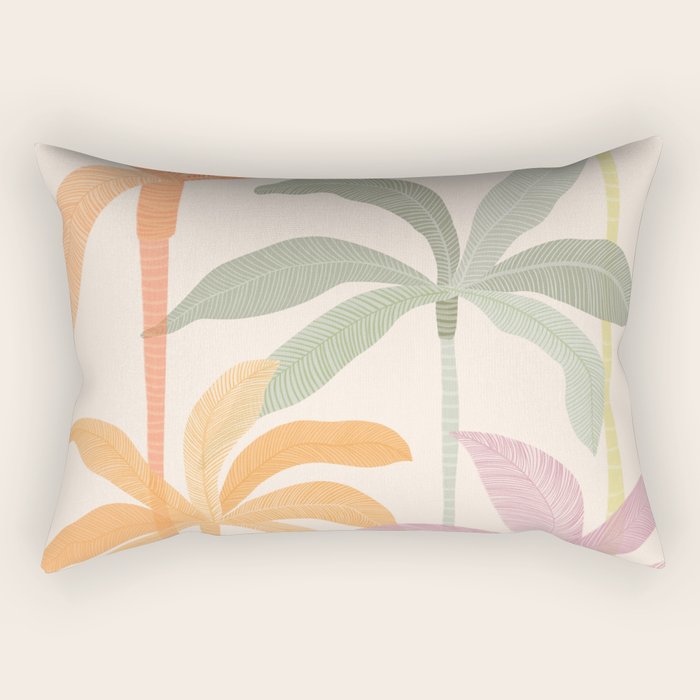Tropical Palm Grove Rectangular Pillow Gallery Image 1
