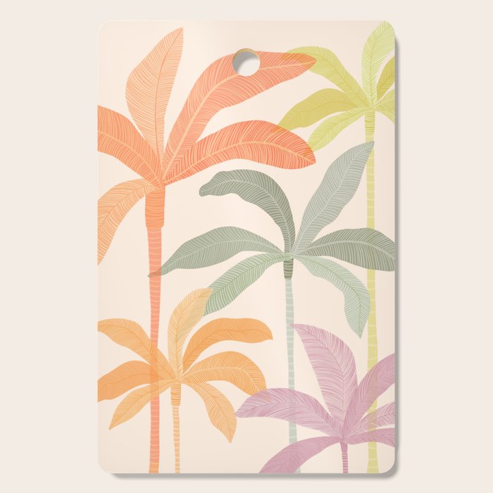 Tropical Palm Grove Cutting Board Gallery Image 1