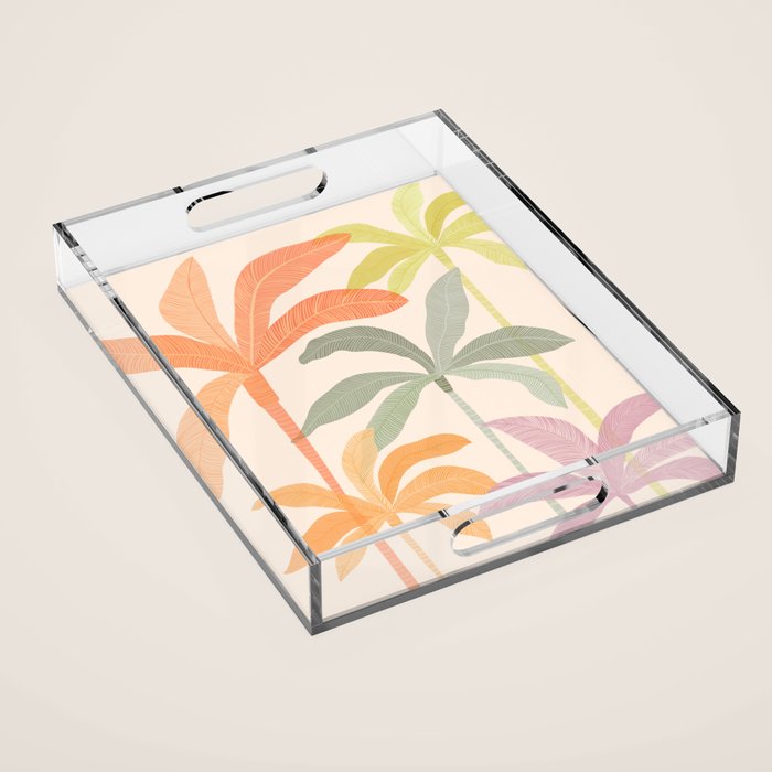 Tropical Palm Grove Acrylic Tray Gallery Image 1