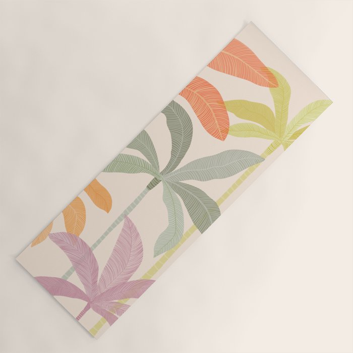 Tropical Palm Grove Yoga Mat Gallery Image 1