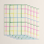 Abstract Tennis Net Pattern in Cream Wrapping Paper Gallery Image 3