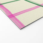 Abstract Tennis Net Pattern in Cream Welcome Mat Gallery Image 2