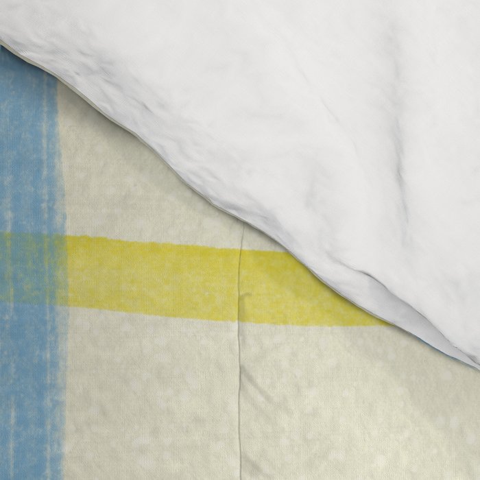 Abstract Tennis Net Pattern in Cream Comforter Gallery Image 4