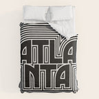 Atlanta City Text Pattern USA Comforter Gallery Image 6