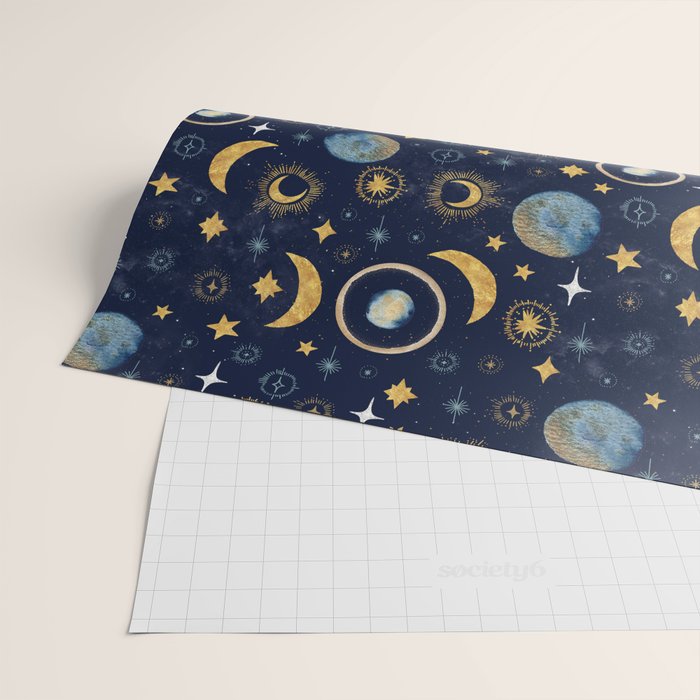 Starry night sky ABS 1 Wrapping Paper Gallery Image 2