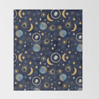 Starry night sky ABS 1 Throw Blanket Gallery Image 2